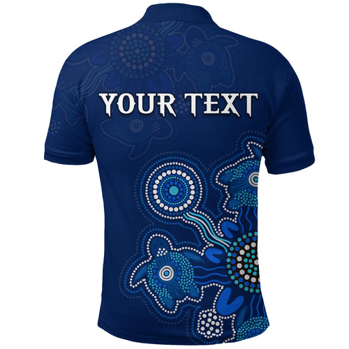 custom-personalised-aboriginal-dot-polo-shirt-turtles-victory