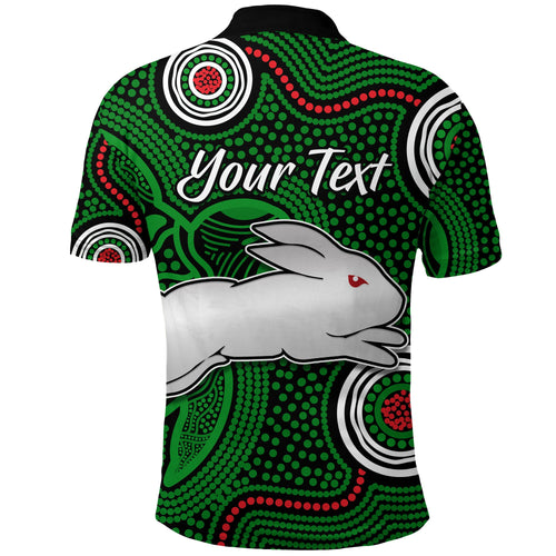 custom-personalised-rabbitohs-indigenous-polo-shirt-simple-green