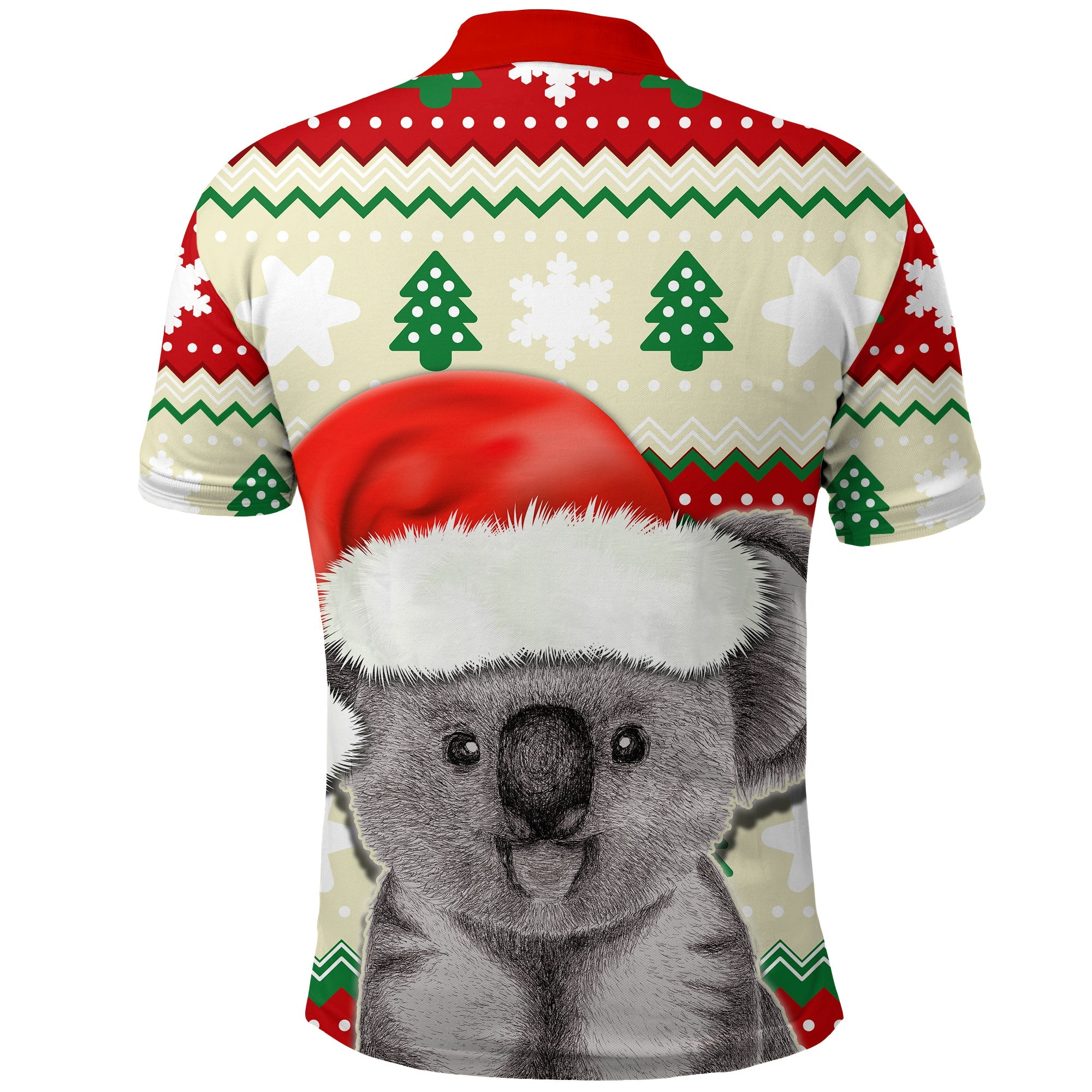custom-personalised-australia-merry-christmas-polo-shirt-koala-lovers