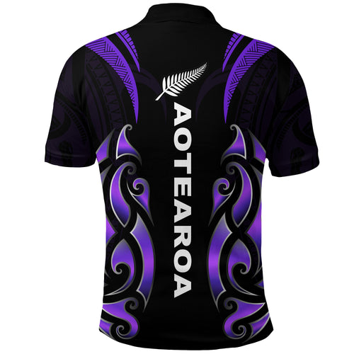 new-zealand-maori-polo-shirt-simple-love-purple