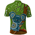 koala-climbing-tree-polo-shirt-aboriginal-aussie