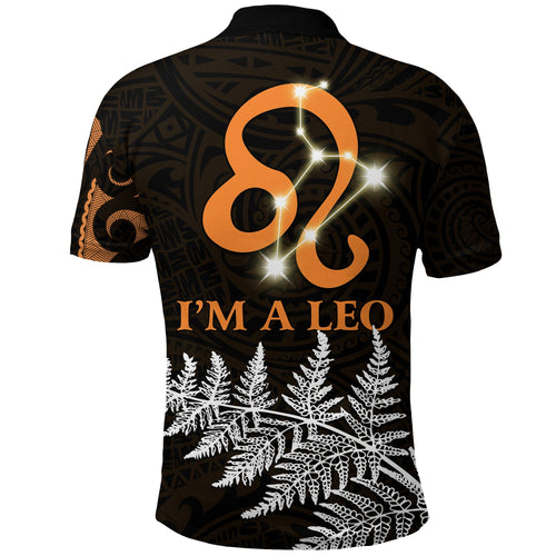 leo-zodiac-style-maori-polo-shirt-orange-lion