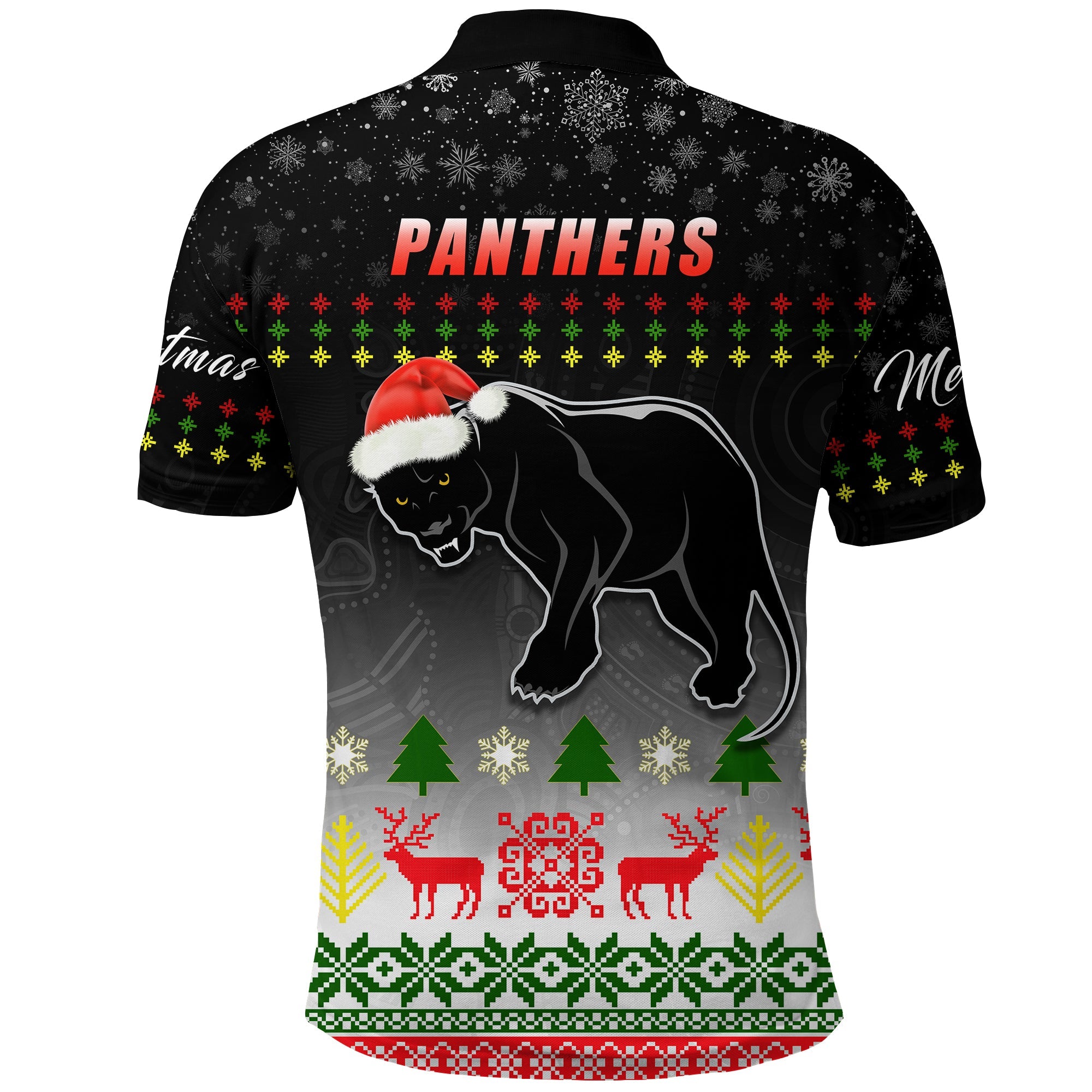 custom-personalised-penrith-panthers-polo-shirt-merry-christmas-2021-indigenous