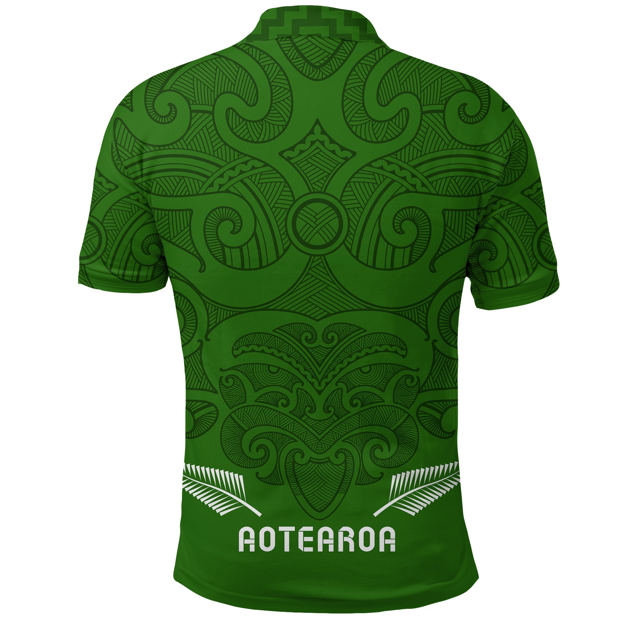 maori-2021-polo-shirt-green-aotearoa-tattoo