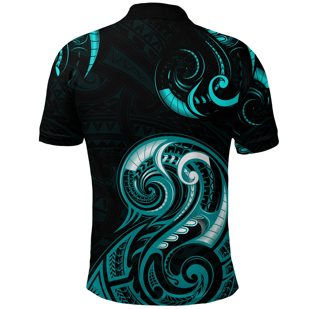 custom-personalised-aotearoa-fern-polo-shirt-maori-pattern-version-turquoise