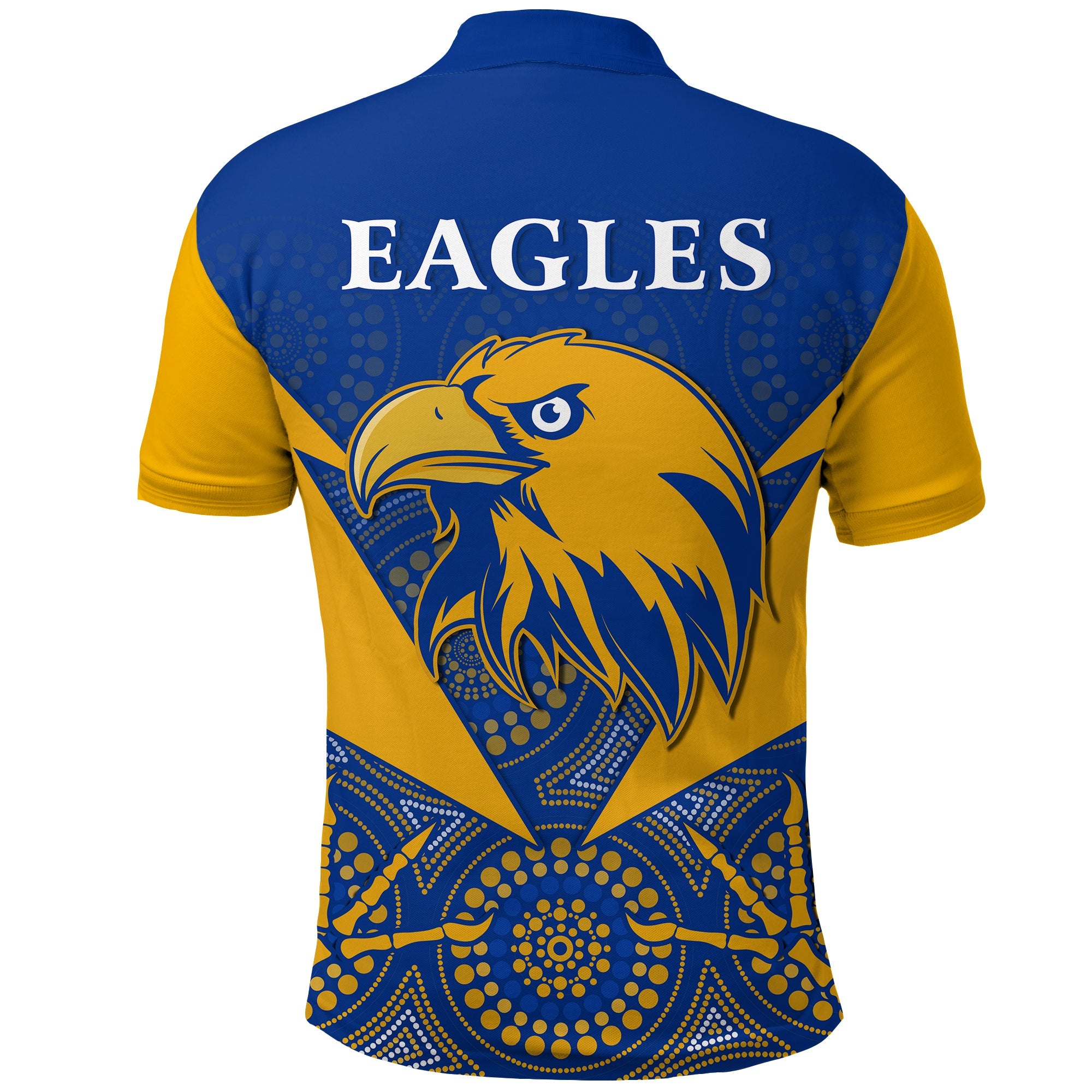 combo-polo-shirt-and-men-short-eagles-indigenous-west-coast-2021-version-gold