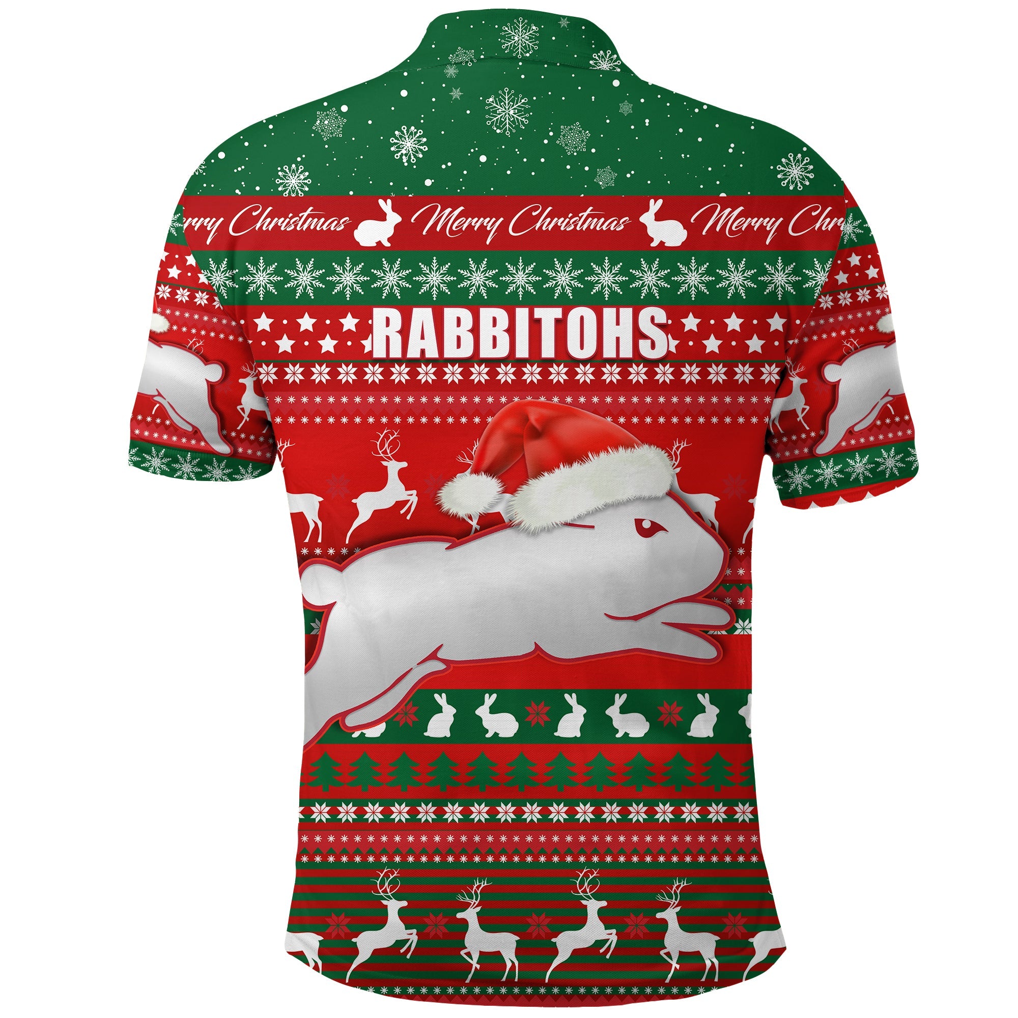 custom-personalised-rabbitohs-christmas-polo-shirt-south-sydney-indigenous