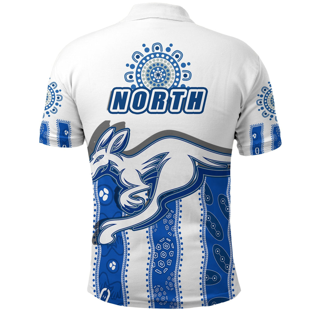 custom-personalised-melbourne-kangaroos-polo-shirt-indigenous-north-roos-white