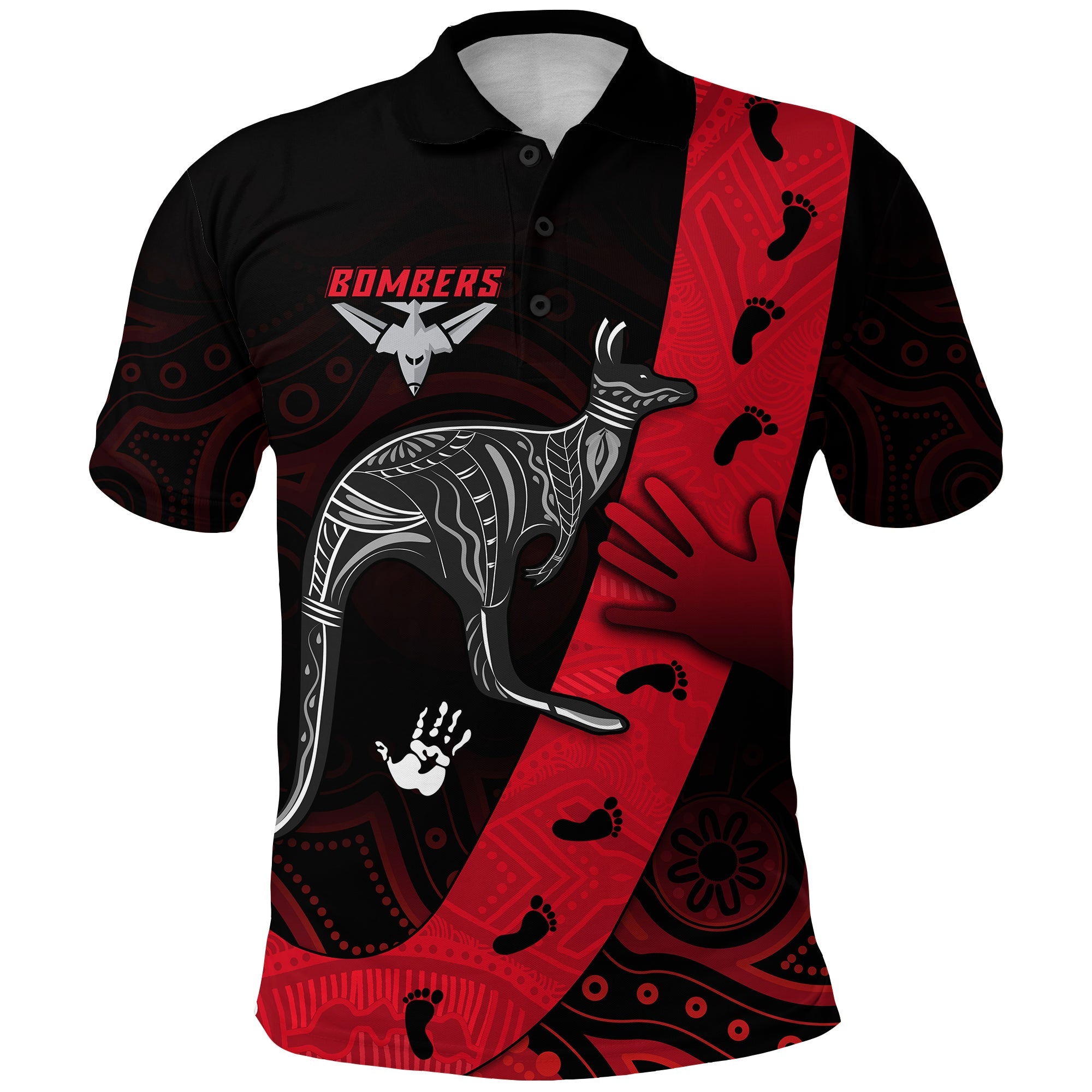 custom-personalised-bombers-indigenous-polo-shirt-custom-text-and-number