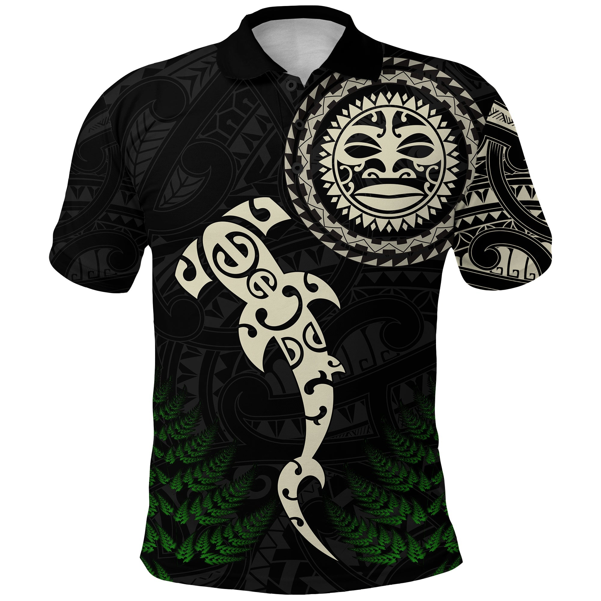 aotearoa-fern-polo-shirt-maori-manaia-and-fish