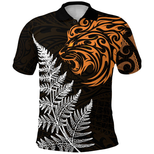 leo-zodiac-style-maori-polo-shirt-orange-lion