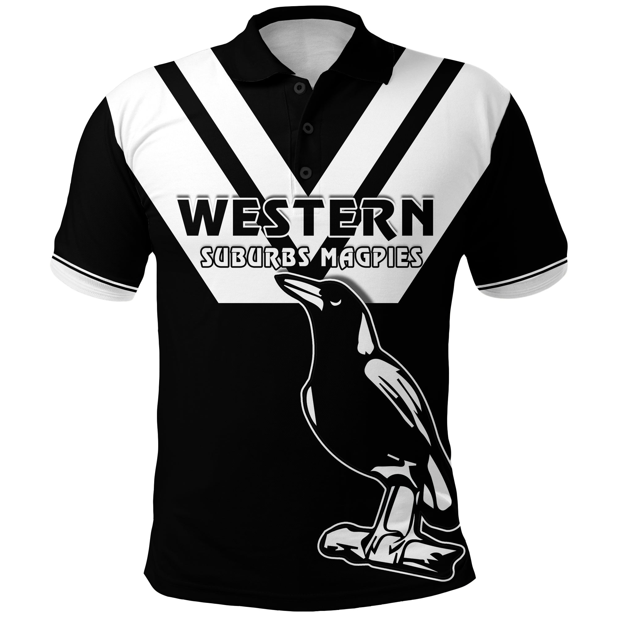 custom-personalised-western-suburbs-magpies-polo-shirt-the-one-and-only