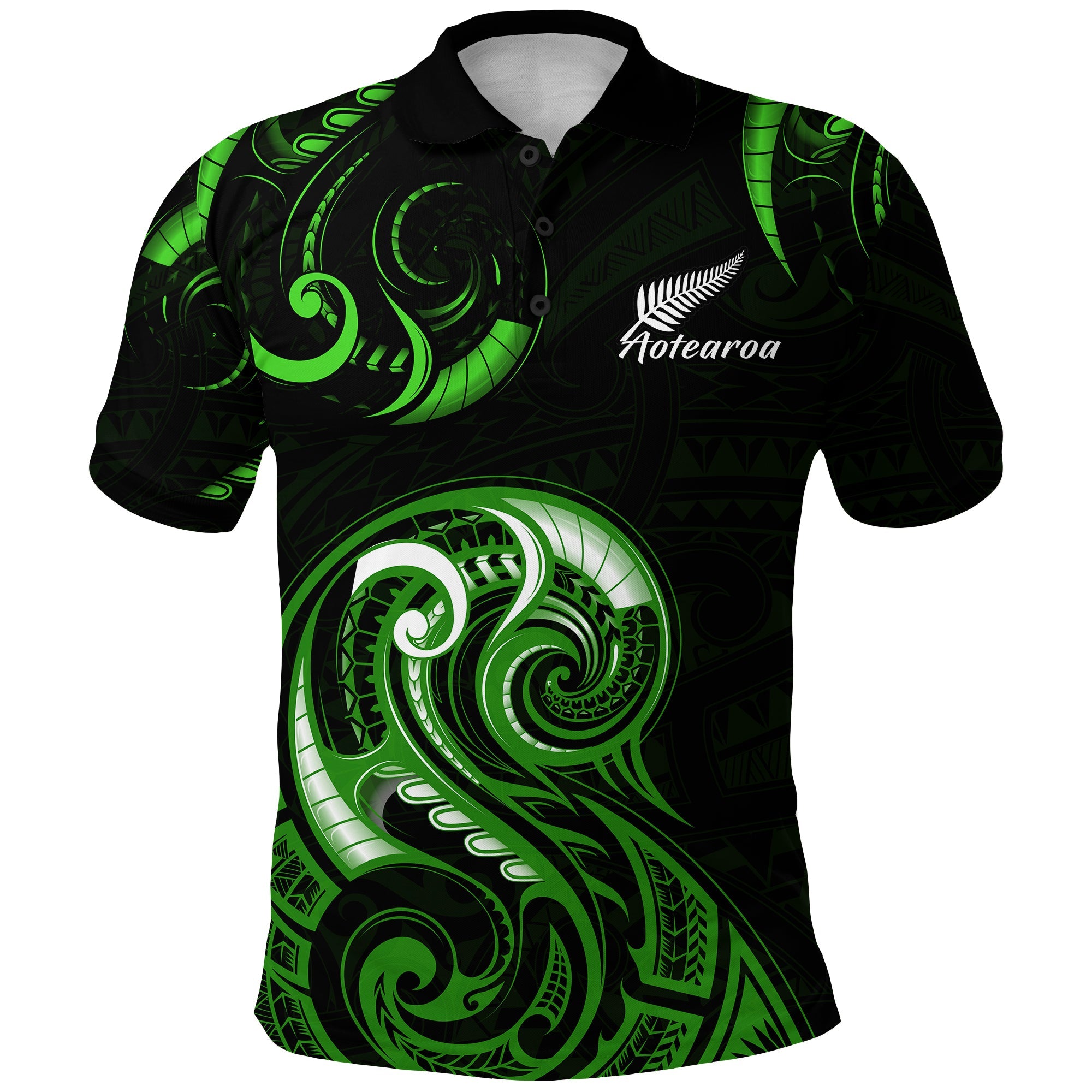 aotearoa-fern-polo-shirt-maori-pattern-version-green