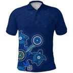 custom-personalised-aboriginal-dot-polo-shirt-turtles-victory