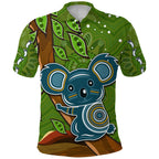 koala-climbing-tree-polo-shirt-aboriginal-aussie