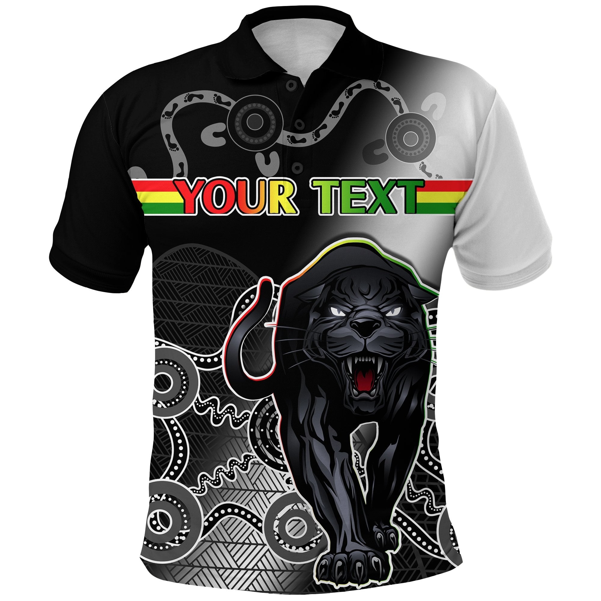 custom-personalised-black-panthers-polo-shirt-original-simple