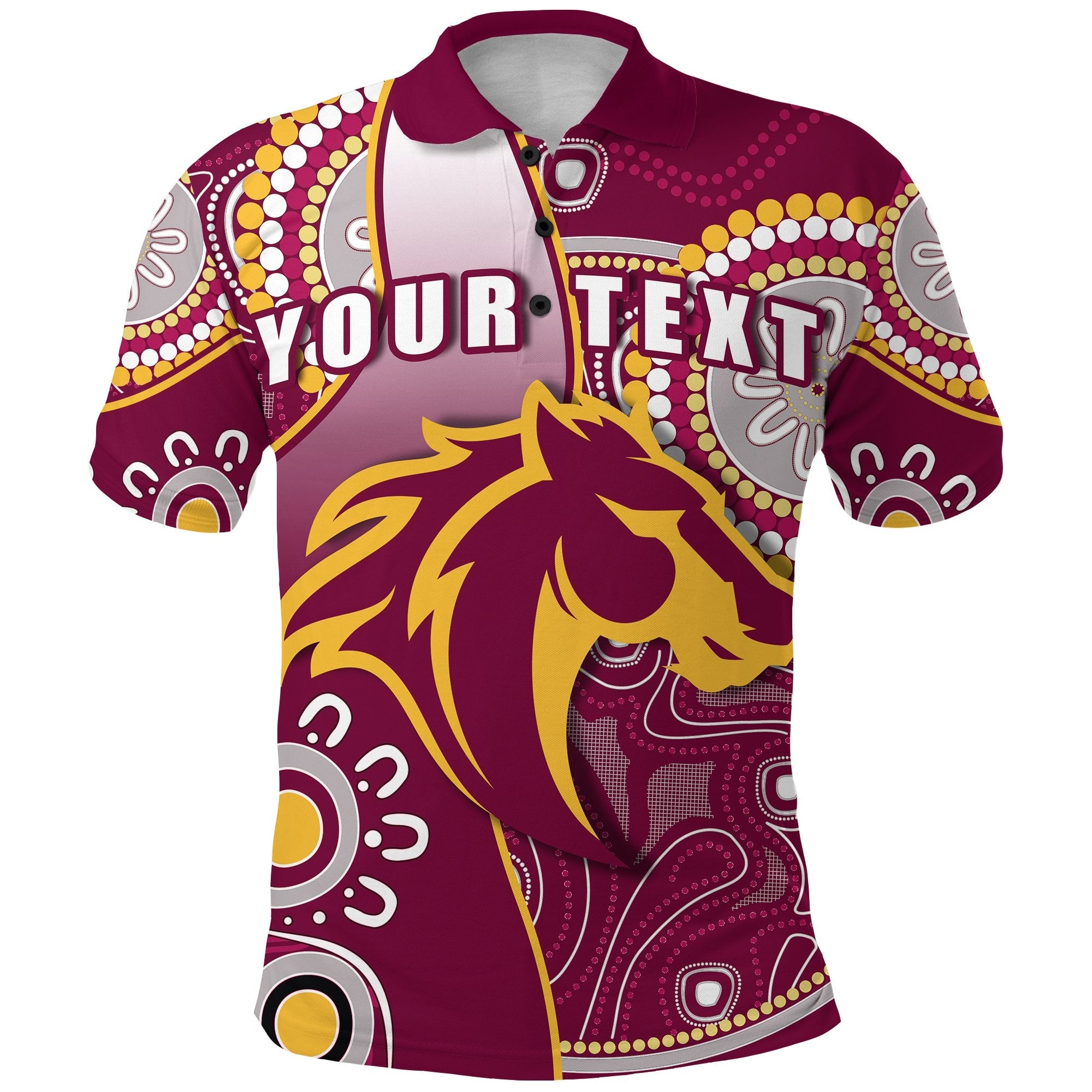 custom-personalised-broncos-indigenous-polo-shirt-brisbane-strong