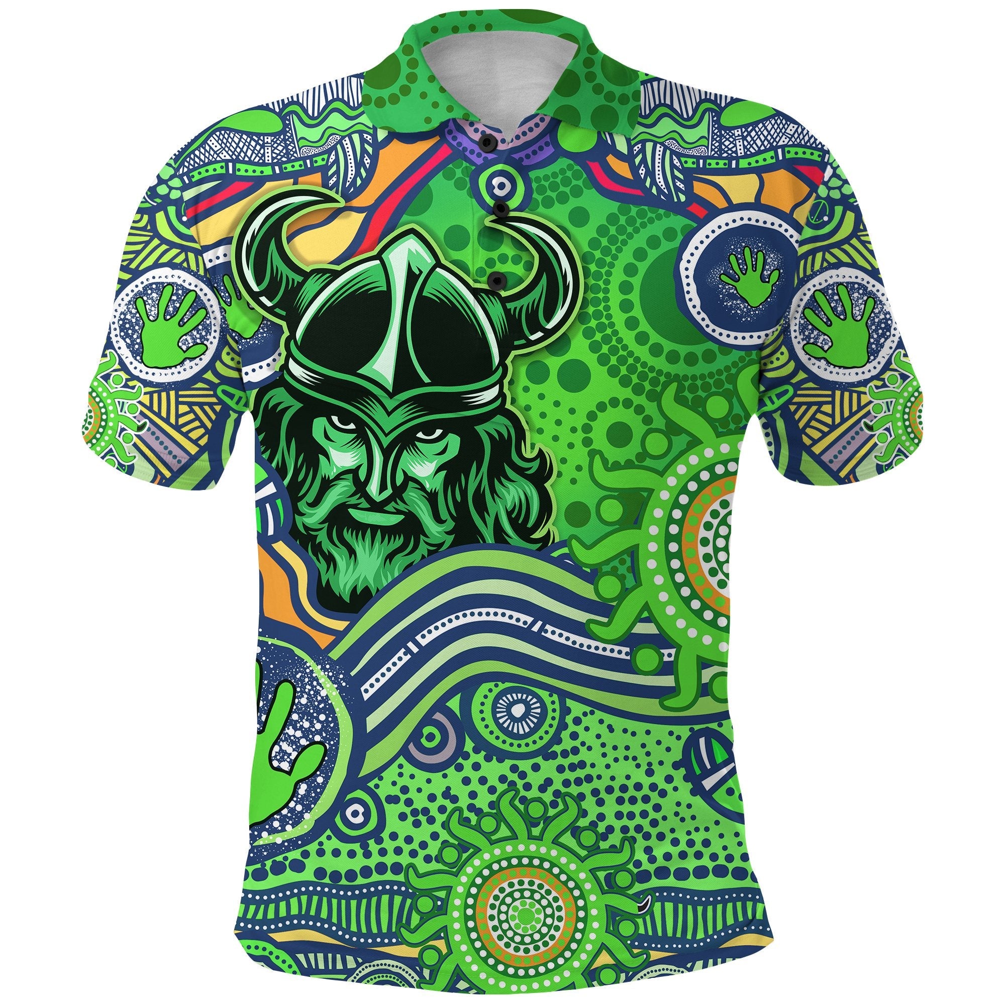 custom-personalised-raiders-newest-polo-shirt-come-on-green