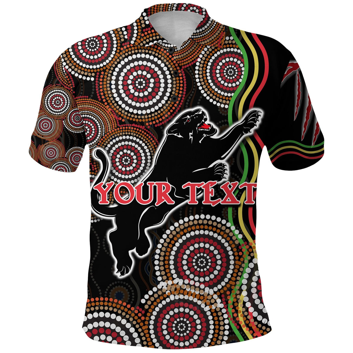 custom-personalised-panthers-black-polo-shirt-indigenous-penrith-version