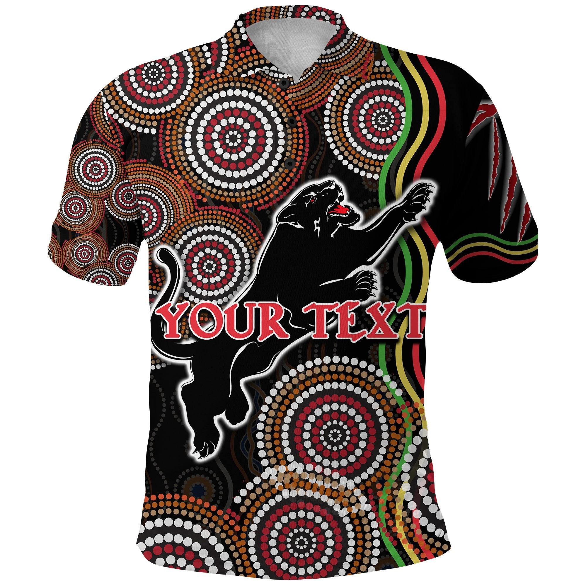 custom-personalised-panthers-black-polo-shirt-indigenous-penrith-version