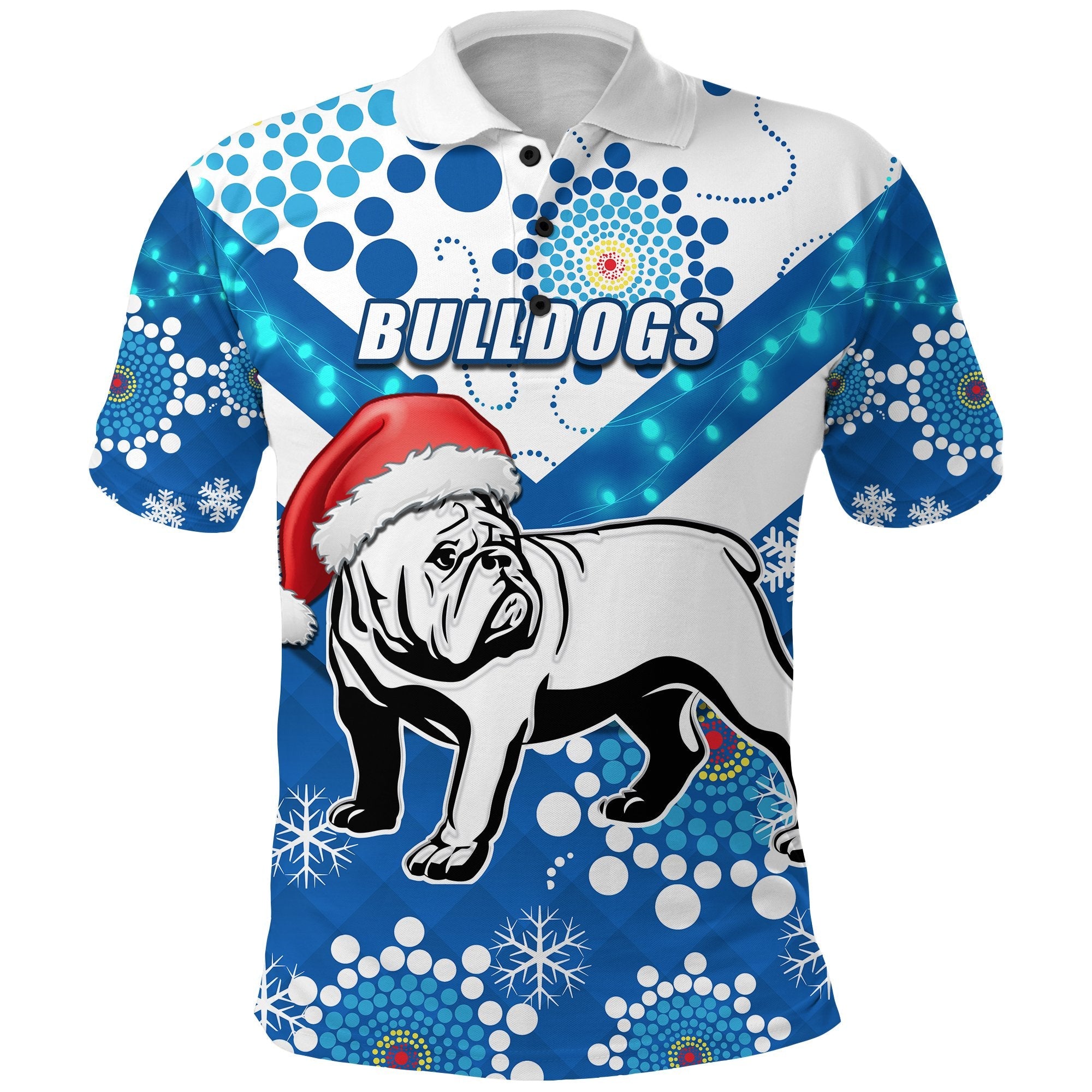 bulldogs-polo-shirt-christmas-light