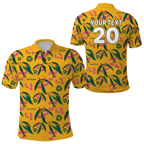 Custom Aussie Matildas Polo Shirt Football Australia 2023 Silver Princess Unique LT9