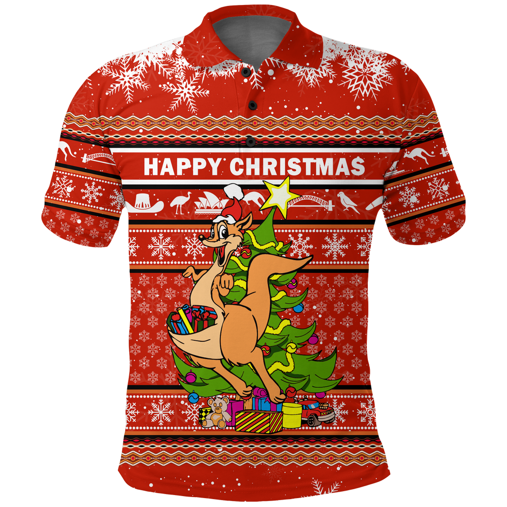 Australia Christmas Kagaroo Aboriginal Pattern