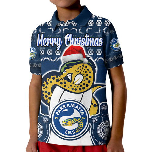 custom-personalised-parramatta-eels-christmas-vibe-with-aboriginal-dot-panting-style-polo-shirt