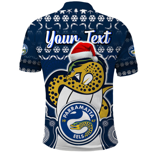 custom-personalised-parramatta-eels-christmas-vibe-with-aboriginal-dot-panting-style-polo-shirt