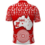 australian-koala-christmas-vibe-with-aboriginal-dot-painting-style-no2-polo-shirt