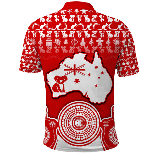 australian-koala-christmas-vibe-with-aboriginal-dot-painting-style-no2-polo-shirt