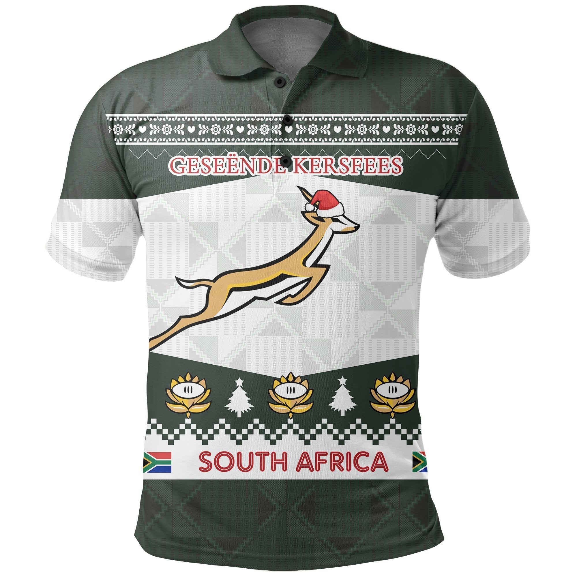 south-africa-springboks-christmas-polo-shirt