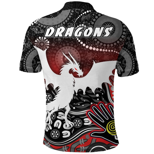custom-personalised-white-dragons-polo-shirt-indigenous