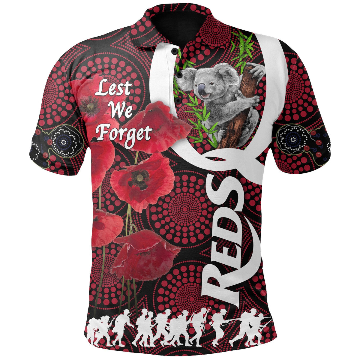 australia-polo-shirt-queensland-reds-rugby-lest-we-forget