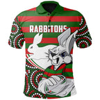 rabbitohs-indigenous-rugby-cartoon-polo-shirt