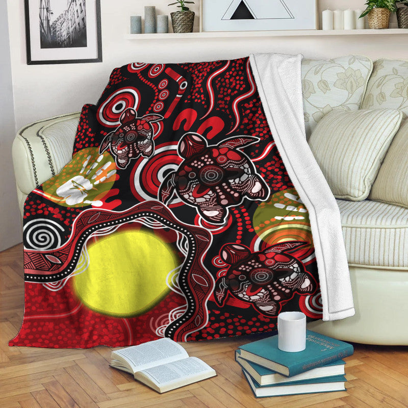 aboriginal-flag-naidoc-turtle-premium-blanket