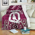 Queensland Maroons Premium Blanket Aboriginal  LT6