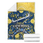 cowboys-rugby-premium-blanket-boomerang-indigenous-dots