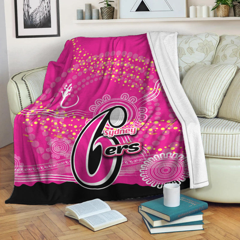 sydney-sixers-premium-blanket-cricket-aboriginal-vibe