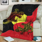 aboriginal-flag-mix-lizard-premium-blanket