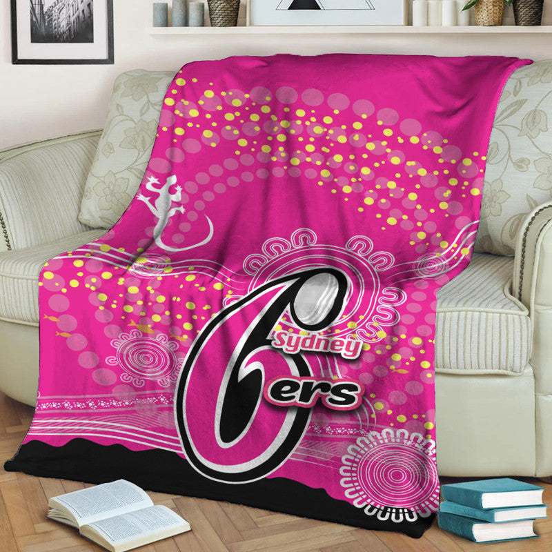 sydney-sixers-premium-blanket-cricket-aboriginal-vibe