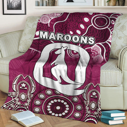 Queensland Maroons Premium Blanket Aboriginal  LT6