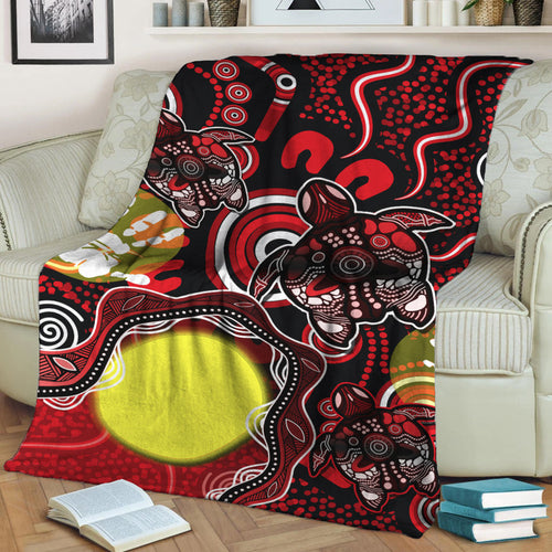aboriginal-flag-naidoc-turtle-premium-blanket