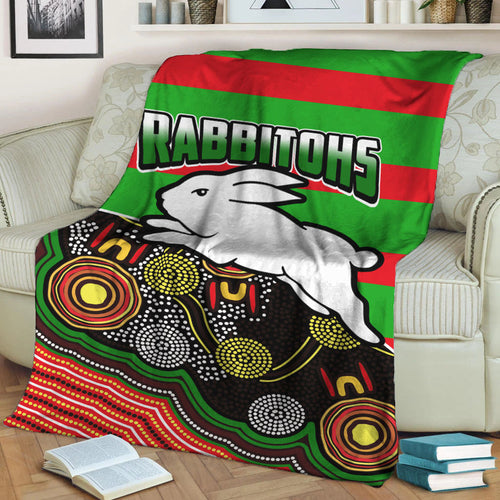 rabbitohs-rugby-premium-blanket-aboriginal-basic-style