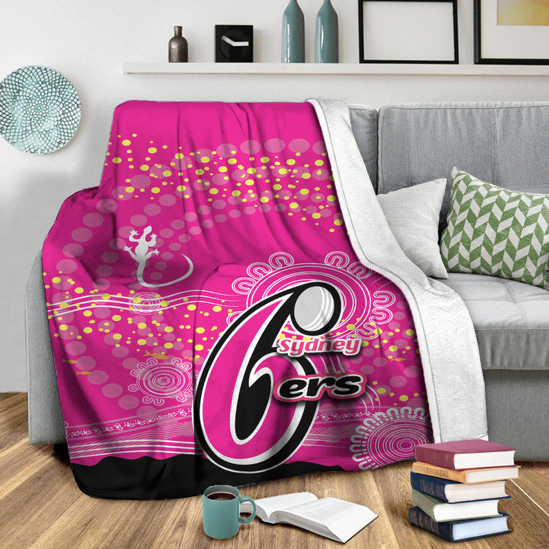 sydney-sixers-premium-blanket-cricket-aboriginal-vibe