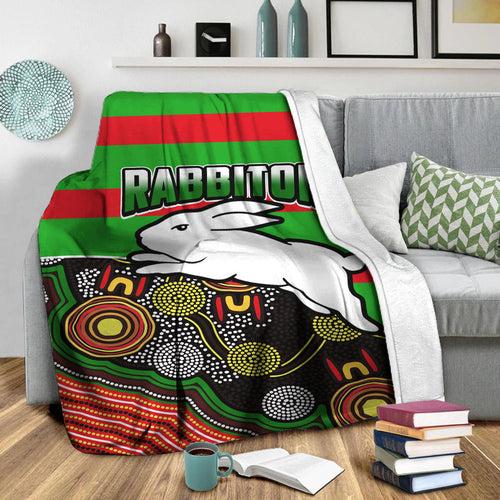 rabbitohs-rugby-premium-blanket-aboriginal-basic-style