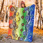 naidoc-aboriginal-lizard-and-turtle-premium-blanket