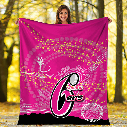 sydney-sixers-premium-blanket-cricket-aboriginal-vibe