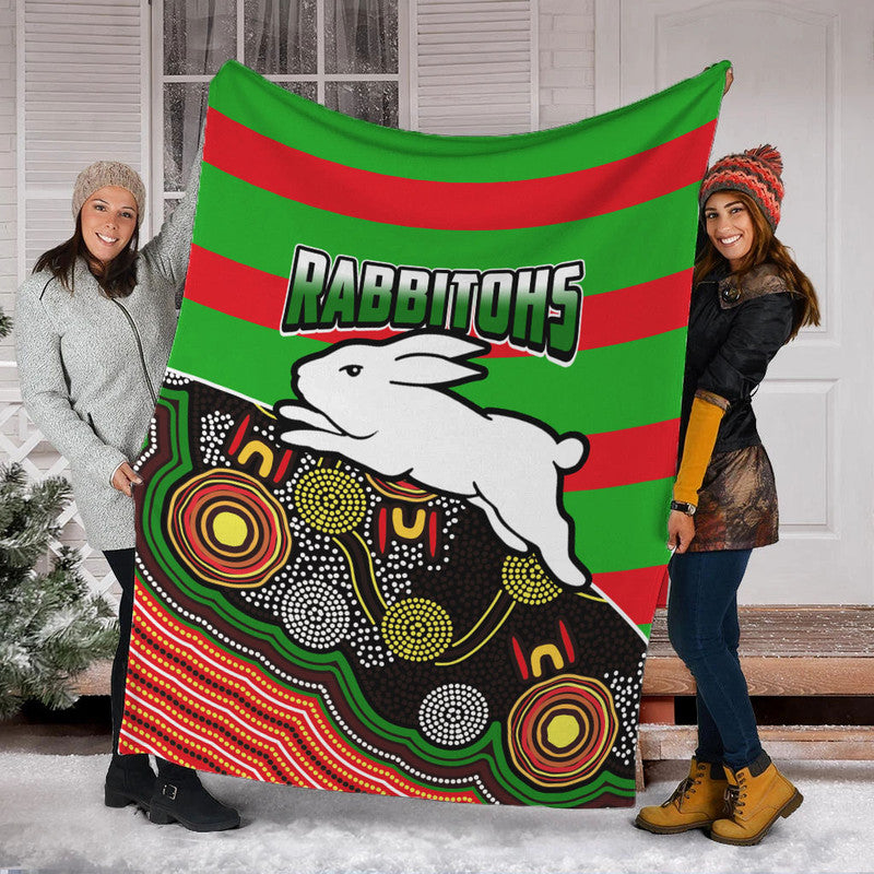 rabbitohs-rugby-premium-blanket-aboriginal-basic-style