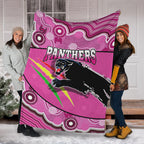 panthers-rugby-premium-blanket-aboriginal-basic-style-pink